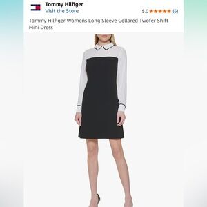 Elegant Black and White Women's Dress